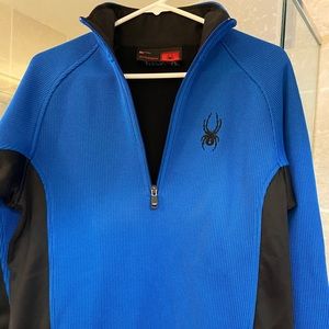 Blue and Black Spyder Pullover